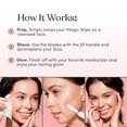 thumbnail image 3 of Toallitas con aceite para antes del afeitado Jill Magic Dermaplane para mujer, paquete de 6, 3 of 9