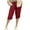 Wine, variant on Tnhcen Women's Linen Blend Capri Pants with Elastic Waist 60% Cotton 40% Linen Straight Leg Cropped Pants Breathable Summer Casual Pants with Pockets S-2XL