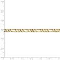 thumbnail image 5 of Real 14kt Yellow Gold 4mm Concave Open Figaro Chain; 20 inch; Lobster Clasp; for Adults and Teens; for Women and Men, 5 of 5