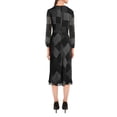 thumbnail image 2 of Lauren Ralph Lauren Womens Franny Patchwork Faux Wrap Cocktail Dress Black 14, 2 of 2