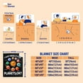 thumbnail image 4 of Yibo Planets Space Gift for Kids Blanket Flannel Soft and Comfortable Anti-static Bed Sofa Blanket, 4 of 9