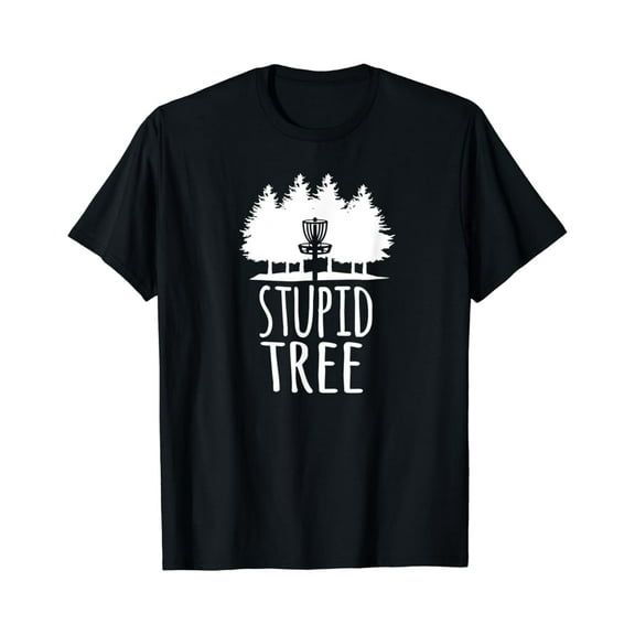 Simple Fit Stupid Tree Disc Golf Shirt Frisbee Golf T-Shirt All Size S-5Xl