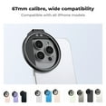 thumbnail image 2 of K&F CONCEPT Clip On 67mm CPL Magnetic Phone Lens Filter Kit, with Magnetic Adapter Ring / Cold Shoe / Locking Knob, Compatible iPhone series and Galaxy S22 S23 Ultra, 2 of 7
