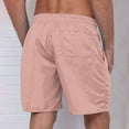 thumbnail image 4 of VSSSJ Mens Swim Trunks Loose Quick Dry Mens Boardshorts Casual Drawstring Elastic Waist Vacation Summer Beach Shorts Swim Shorts with Pockets Pink XXXXL, 4 of 4