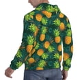 thumbnail image 6 of Lsque Pineapples with Palm Leaves Pattern Casual Men's Hoodie,Hooded Sweatshirt with Kangaroo Pocket,Pullover Hoodie-Small, 6 of 7