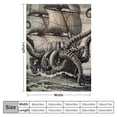 thumbnail image 4 of BCIIG Octopus Warm Lightweight Blanket Soft Fleece Blankets for All Seasons Living Rooms Sofa Decor Cow Gifts Blanket Excellent Hand Feel Blanket 40x50in, 4 of 6