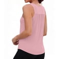 thumbnail image 6 of ZHYou No Boundrie Women's Scoop Neck Tank Tops Lightweught Sleeveless Workout Loose Fit Pullover Casual Yoga Tops for Women Pink Size XL, 6 of 7