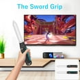 thumbnail image 5 of NBCP 18-in-1 Sports Accessories Kit with Tennis Rackets, Golf Clubs, Swords, Steering Wheels for Nintendo Switch 2, Black, 5 of 6