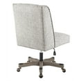 thumbnail image 3 of Urbanpro Criss Cross Wood Upholstered Office Chair in Antique Gray, 3 of 10