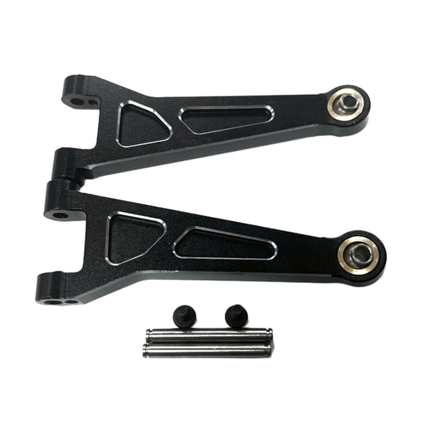 Brazos superiores delanteros de aluminio Vogacara para 1/14 MJX Hyper Go 14209 14210 negro
