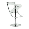 thumbnail image 2 of Home Square 2 Piece Transparent Acrylic Adjustable Counter Stool Set in Clear, 2 of 10