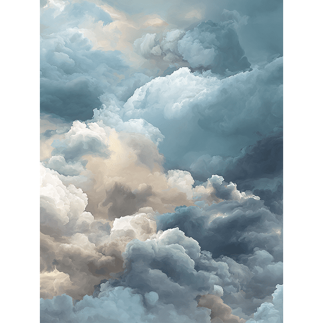 Dramatic Sky Cloudscape Canvas Wall Art 15.75x11.81 Inches