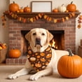 thumbnail image 4 of AYktou Fall Dog Bandanas, Thanksgiving Pet Bandana Reversible Adjustable Dog Neck Scarf, Cute Washable Pet Scarves for Halloween Holiday Parties Photography Medium Large Dogs Festive Dress Up, 4 of 6