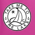 thumbnail image 4 of Wild Bobby, Take Me To The Lake, Women Graphic Long Sleeve Tee, Fuschia, Small, 4 of 4