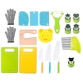thumbnail image 3 of Juego de juguetes de cocina Hugo 19 piezas accesorios Montessori tabla de cortar para niños, 3 of 9