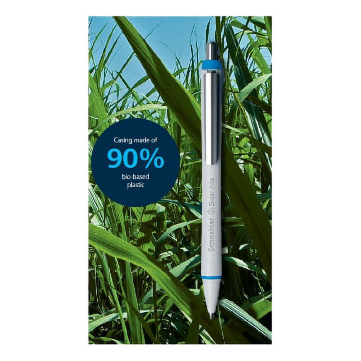 Schneider Slider Xite XB Refillable + Retractable Ballpoint Pen, 1.4 mm, Blue Ink, Box of 10 Pens
