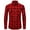 Red#84, variant on LIIPEE Men Tshirts Casual Slim Fit Long Sleeve Turndown Collar Button Plaid Shirt With Pockets Man Trendy Climbing Hiking Camping Cycling Tee Shirt,Khaki,L