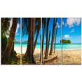 thumbnail image 2 of Praslin Island Tropical Beach Panorama - Uvre d'Art Moderne sur Toile, 2 of 3