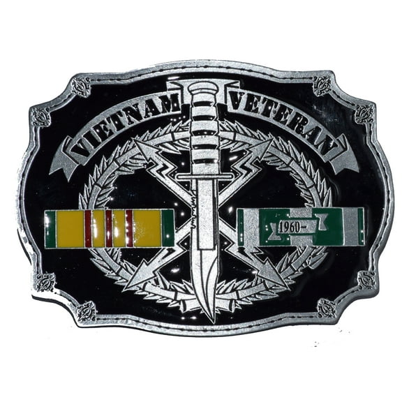 VIETNAM VETERAN - Cast Belt Buckle