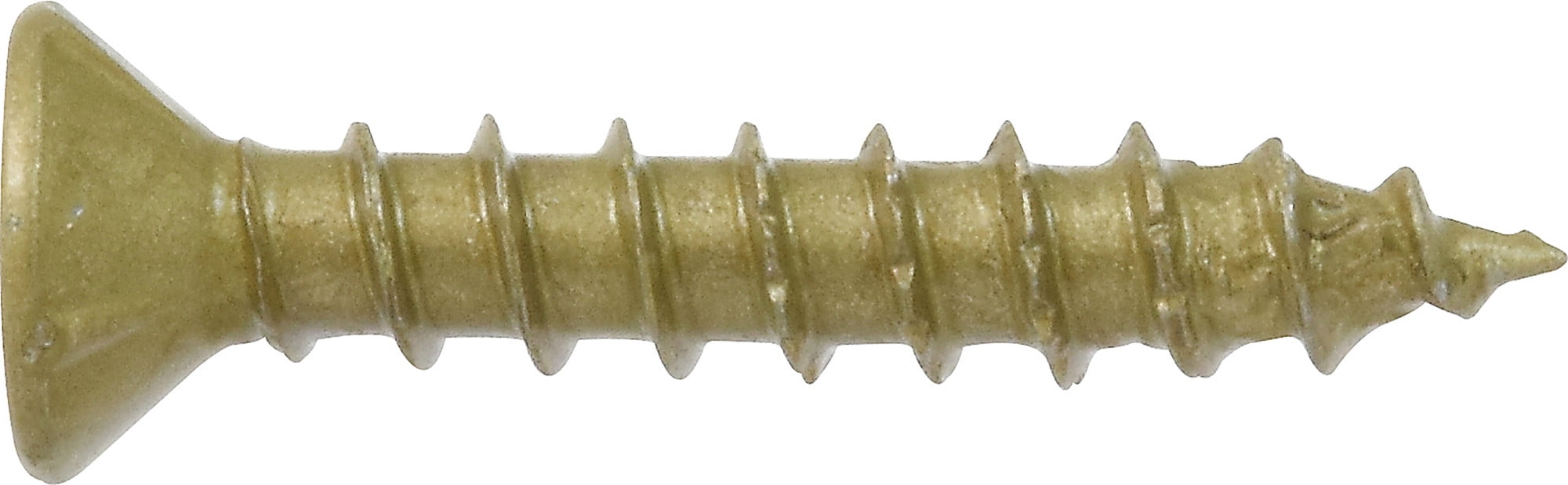 Hillman Fasteners 240666 8 x 1 in. Exterior Flat Head One Screw - Bronze Epoxy, Pack of 35