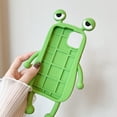 thumbnail image 5 of for iPhone 12 Pro Max Kawaii Phone Case 3D Cartoon Cute Frog Phone Case Soft Silicone Unique Fun Cover Case for Women Girls Slim Fit Anti-Drop Protective Case for iPhone 12 Pro Max Green, 5 of 14