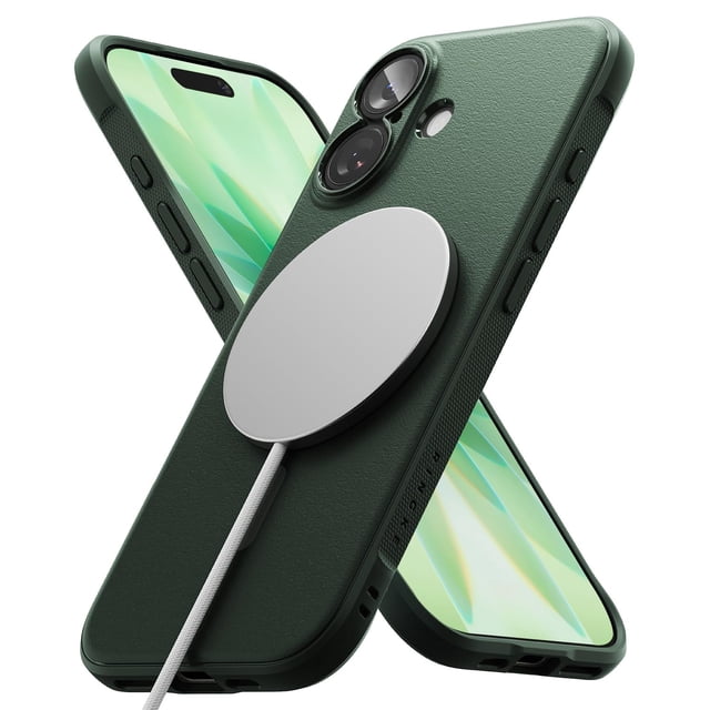 Funda de teléfono Ringke Onyx para iPhone 17 con MagSafe verde oscuro