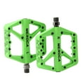 thumbnail image 1 of MEROCA MEROCA Wide Anti-Slip Mountain Bike Pedals with Bearing, Durable Nylon & Steel Design, Universal 14mm Thread, Multiple Colors (Green), 1 of 5