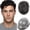 #1B, variant on Toupee For Men Hair Piece Natural Looking Hairline Full PU Base Hair Replacement System Durable Male Hair Units With Gray 8×10 Inch