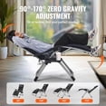 thumbnail image 3 of Silla reclinable Zero Gravity VEVOR de 26 pulgadas y 500 libras, negra, 3 of 9