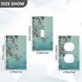 thumbnail image 2 of Light Switch Cover Switch Plate Outlet Cover Plug Cover for Electrical Duplex Outlets Flowers and Butterflies Flying, 2 of 6