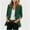 #0558-Green, variant on Womens Blazer Long Sleeve Lapel Solid Button Front Blazer with Flap Pockets Casual Office Jacket