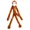Brown Monkey, variant on Large 27 Inch Dog Toy Cozy Cuddly Crimped Texture Long Leg Plush Squeaker Cute! (Brown Monkey)