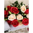 thumbnail image 4 of 12Pc Artificial Rose Flowers Silk 18.89in for Bridal bouquet Valentine's Day Gift Birthday Wedding Home Table Decoration, 4 of 7