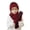 Red, variant on AWZXDE 4-10 Years Kids Winter Hat Scarf Gloves Set Outdoor Warm Thickened Lined Knit Wool Cap Warm Set for Children Cold Weather Coffee