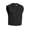 Black, variant on Daniel Smart Men’s Canvas Motorcycle Vest – Short-Cut Riding Vest with Hidden Zipper, Reinforced Stitching & Customizable Back Panel