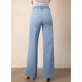 thumbnail image 2 of Jeans Astylish para mujer, cintura alta, pierna ancha, talla 10, 2 of 6
