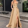 thumbnail image 1 of Vestido de dama de honor de color sólido, vestido largo, adelgazante, sin hombros, vestido de noche de dama de honor de moda para novia, 1 of 6