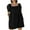 Black, variant on Gspmoly Dresses for Women Plus Size, Womens Summer Mini Dress A-Line Beach Dress Casual Loose Sundress with Pockets Pleated Short Sleeve Spread Collar Dress Party Dresses for Women Deals