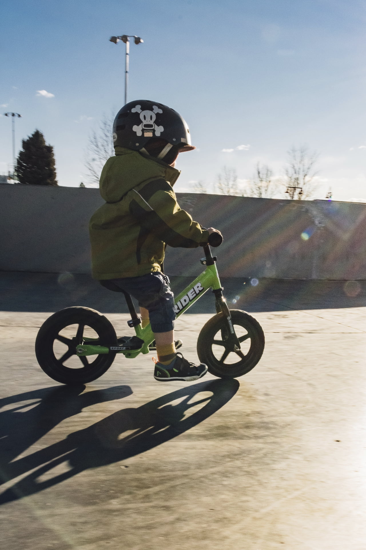 Strider 12” Sport Bike, Green - No Pedal Balance Bicycle for Kids