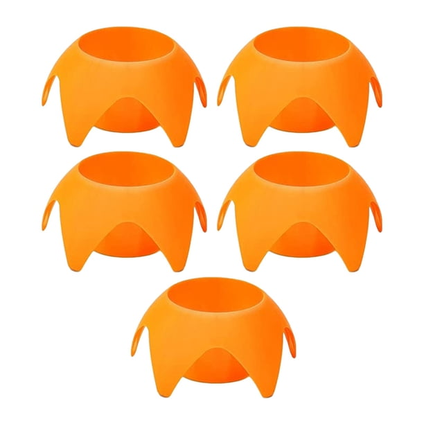 5x Portavasos para bebidas de playa, portavasos de arena para botellas de vasos, fáciles de usar Naranja kusrkot Portavasos de playa
