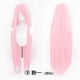 thumbnail image 1 of Nvzi Peluca larga lisa de 100 cm (40") para disfraces de anime, cosplay y fiestas, color rosa., 1 of 2