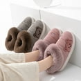 thumbnail image 2 of Aayomet Men's Slippers Winter Fuzzy House Slippers Sandals Plush Fur Fluffy Flats Slippers Warm Slide Shoes for Men,Gray 9, 2 of 5