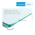 thumbnail image 4 of Universal Pivot Shower Door with 1/4" Tempered Safety Glass & Adjustable Threshold Fit (34-35 3/8") - Leak-Resistant Design & Durable Stainless Steel Construction, 4 of 7