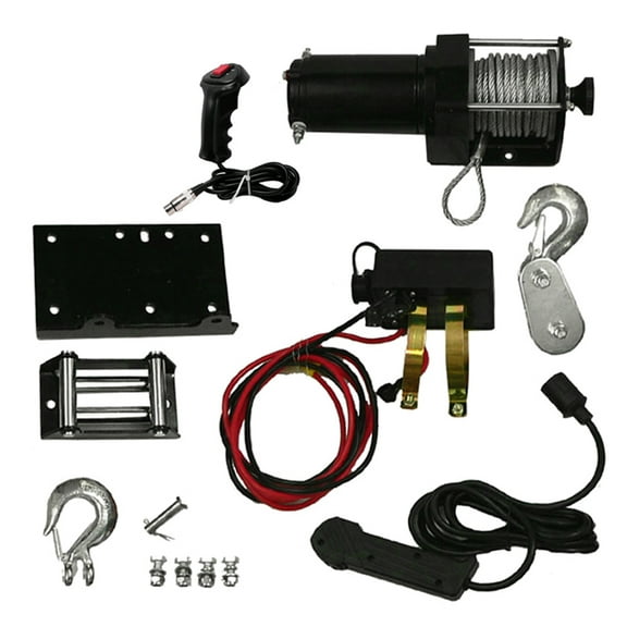 NEW 3000LB WINCH ASSEMBLY AND REMOTE COMPATIBLE WITH BOMBARDIER ATV UTV RW00701 10901 77-38-10901 773810901 WIN2600 WIN0011
