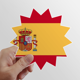 thumbnail image 1 of La bandera nacional de España Europa país Calcomanías solares de vinilo, 1 of 3