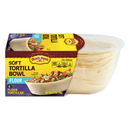 (2 Pack) Old El Paso Soft Flour Tortilla Taco Boats, 8 Ct, 6.7 (Best Tortillas For Diabetics)