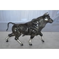 thumbnail image 6 of Nifao Trotting Bull Bronze Statue – Home Decor Sculpture, 13"L x 3"W x 10"H, 6 of 11