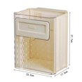 thumbnail image 3 of Kitchen Wall-Mounted Trash Can Cabinet Hanging Trash Can,Milky White, 3 of 5