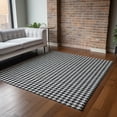 thumbnail image 6 of Addison Rugs Mayfield Washable Transitional Houndstooth Black Rectangle Rug, 10' x 14', 6 of 6