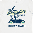thumbnail image 4 of Inktastic Paradise Beach in Delray Beach with Palm Trees and Car Boys or Girls Toddler T-Shirt, 4 of 5